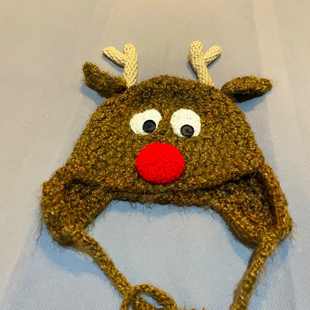 Ruldolph hat- homemade!